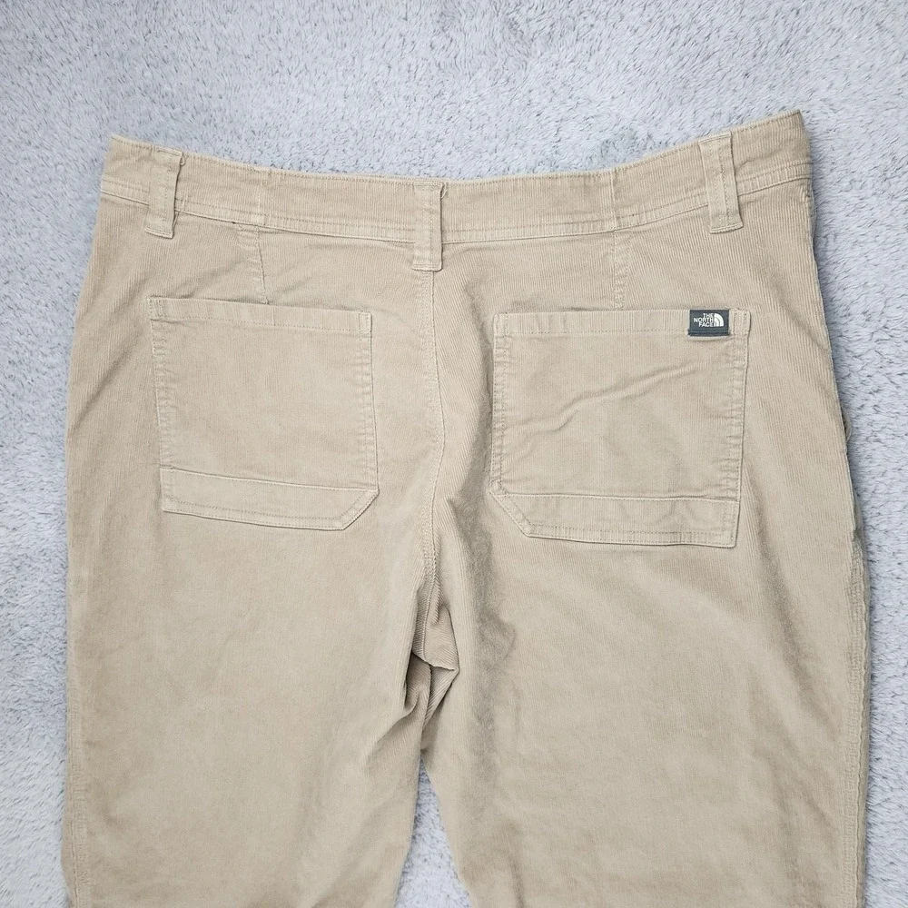 The North Face Pants Mens XL Khaki Beige Corduroy Stretch Casual Outdoor Cotton